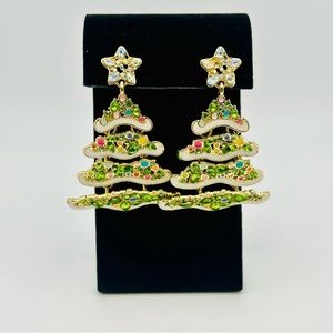 SUGARFIX by BaubleBar Snowy Christmas Tree Dangle Earrings